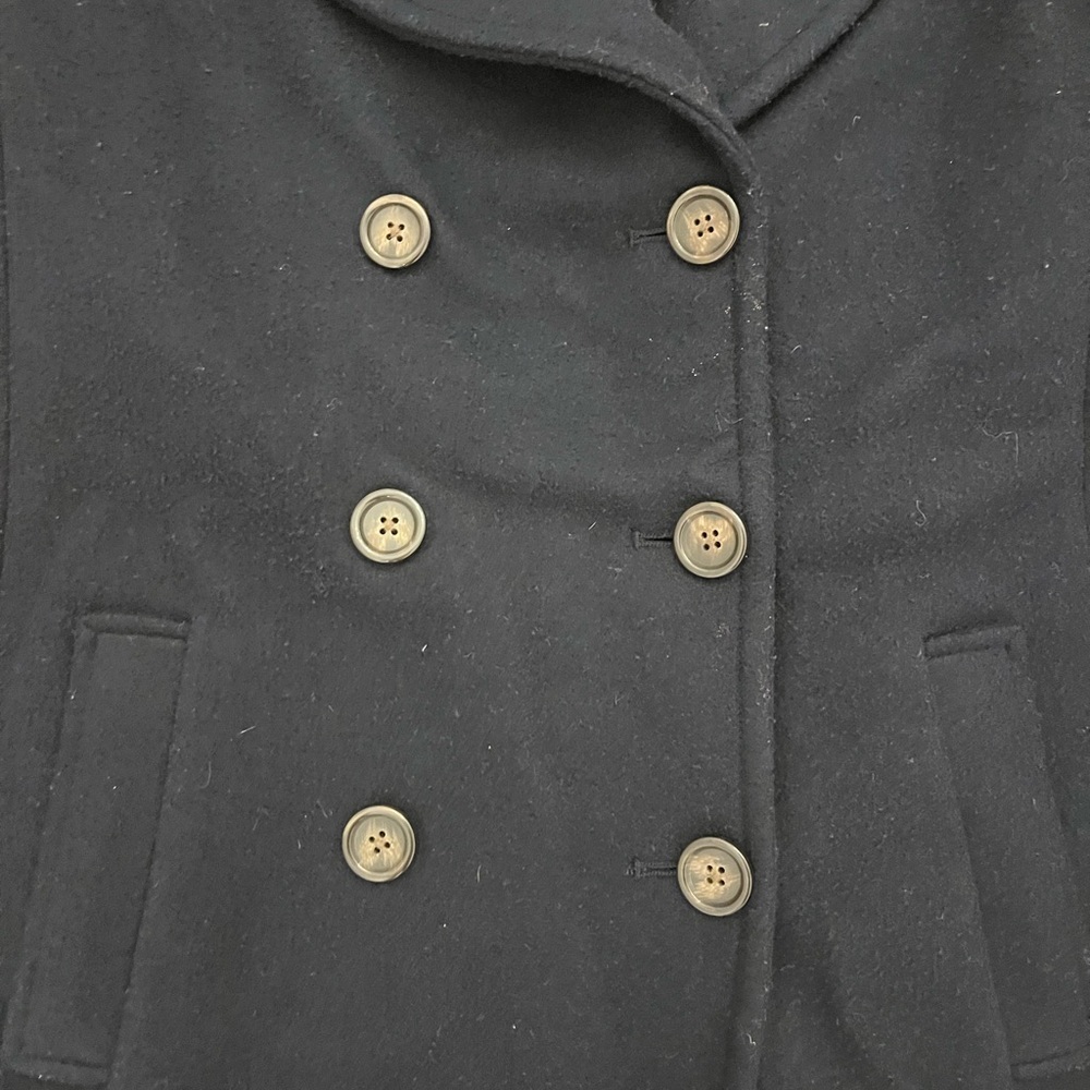 Old Navy Women's Navy Blue Pea Coat - Picture 4 of 11